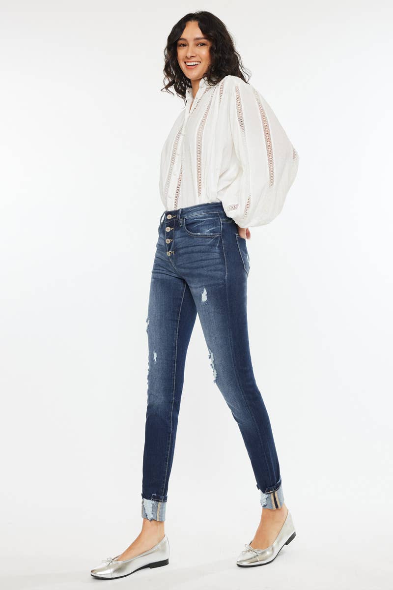 HIGH RISE SUPER SKINNY-KC6192D