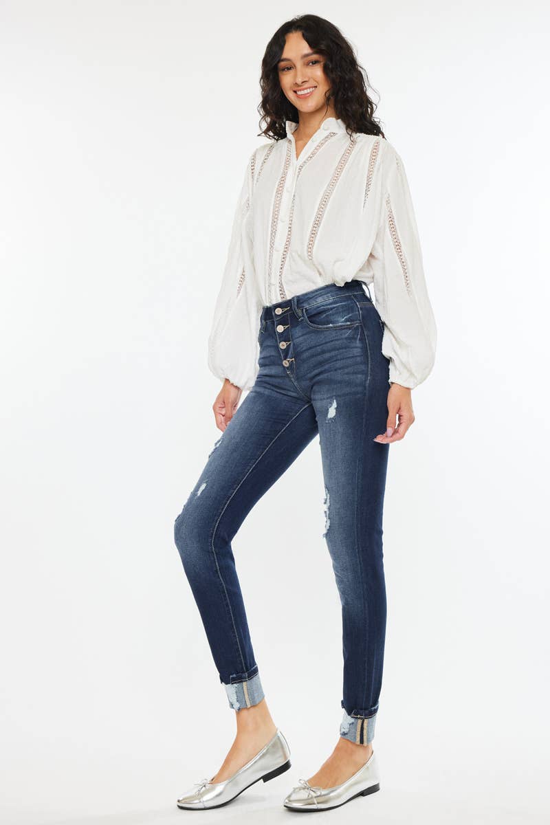 HIGH RISE SUPER SKINNY-KC6192D