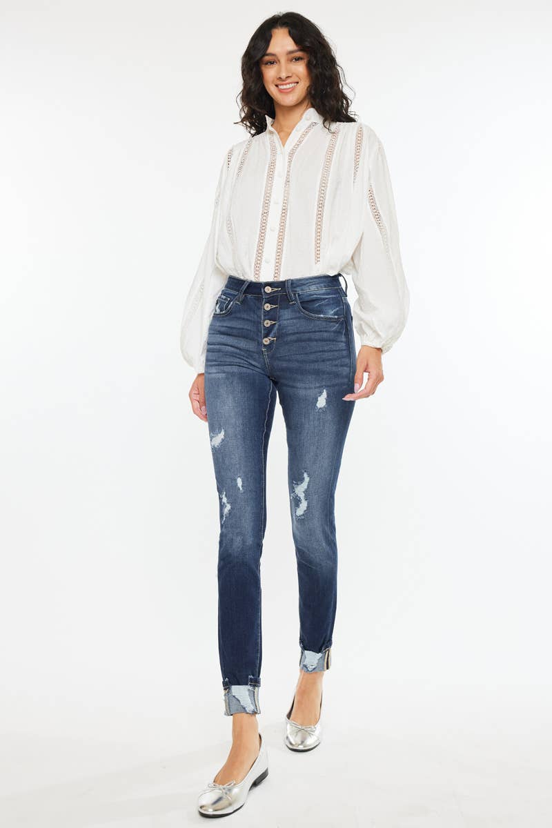 HIGH RISE SUPER SKINNY-KC6192D